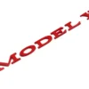 Tesla Model Y emblem Svart Krom Röd - Bild 3