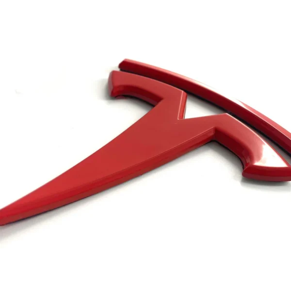 Tesla Röd Bak emblem Model Y