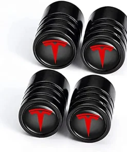 Tesla Ventilhattar Svarta 4-Pack