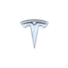 Tesla ratt emblem krom Tesla emblem "T" - Bild 2