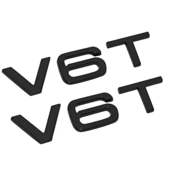 V8T V8 V6T V6 emblem till VW Audi Skoda 2-pack