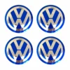 VW Volkswagen emblem Centrumkåpor Blå 4-Pack - Bild 2