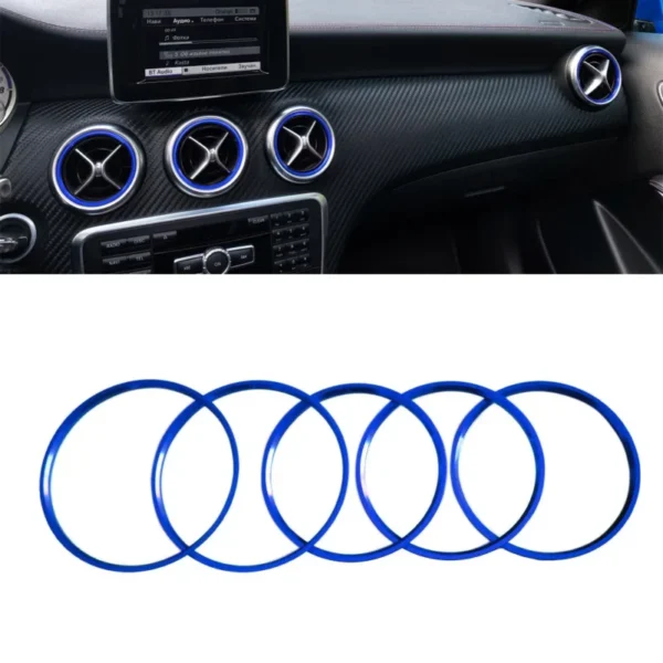 Ventilations ringar Mercedes BLÅ A, B, Cla, Gla