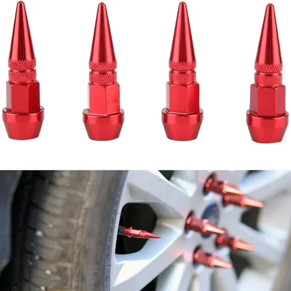 Ventilhattar Röda Spikes Universal