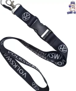 Volkswagen Nyckelband Svart Nyckelhänge
