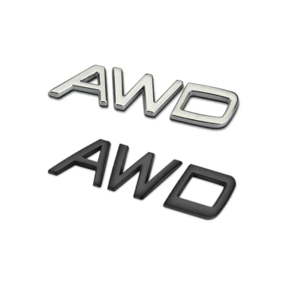 Volvo Emblem AWD Krom - Svart