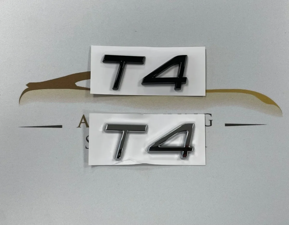 Volvo emblem T4 Svart / krom
