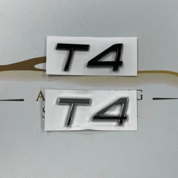 Volvo emblem T4 Svart / krom