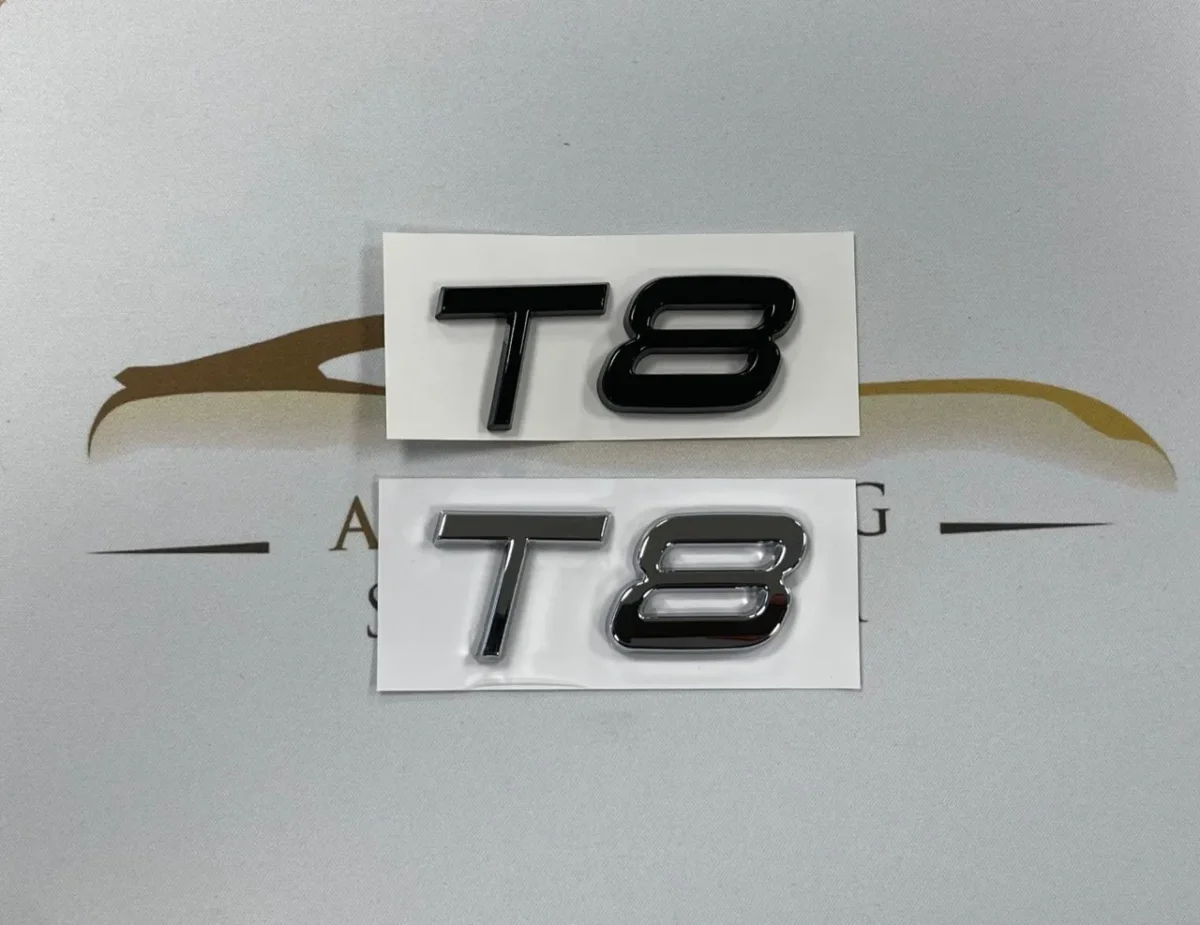Volvo emblem T8 blank krom