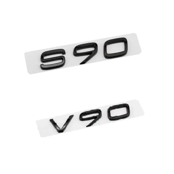Volvo emblem V90 S90 Svart Krom