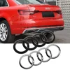 Audi TT R8 emblem ringar Blanksvart - Bild 3