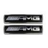 Svart Mercedes AMG emblem exteriör Interiör (2-Pack) - Bild 5