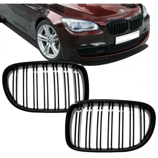 Bmw F01 F02 Grill Dubbelribb Blank