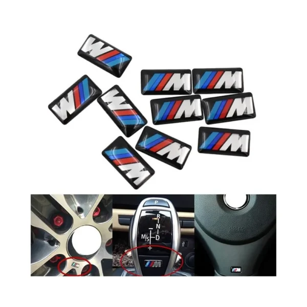 Bmw M-Tech 5X emblem till fälg och ratten