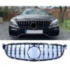 Mercedes-Benz C63 AMG Grill GTR 15-18 Svart / Krom - Bild 5