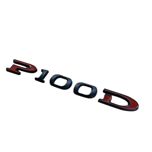 Tesla P100D Emblem Modellbeteckning