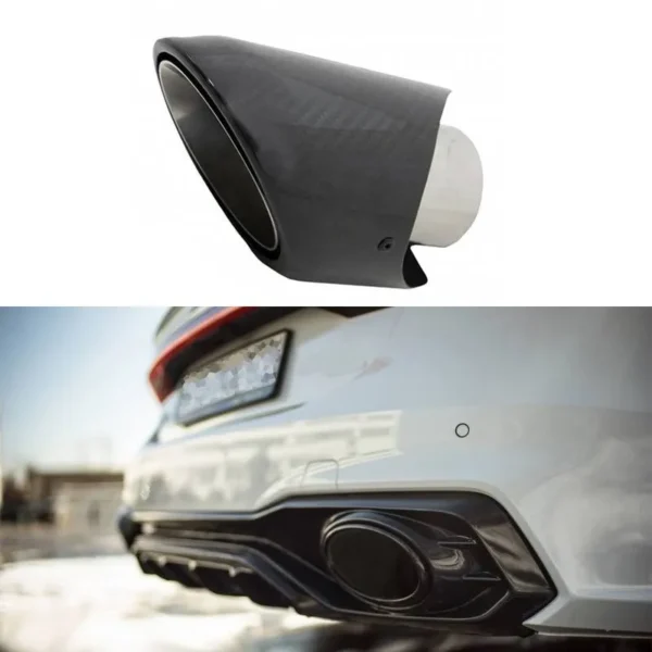 Kolfiber utblås Bmw / Audi / Volkswagen 4 Tum