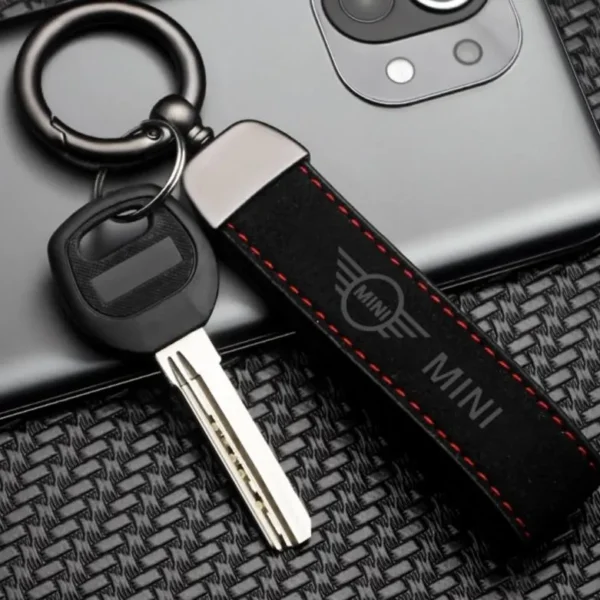 Mini nyckelring Alcantara nyckelring nyckelhänge