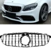 Mercedes-Benz C63 AMG Grill GTR 15-18 Svart / Krom - Bild 4